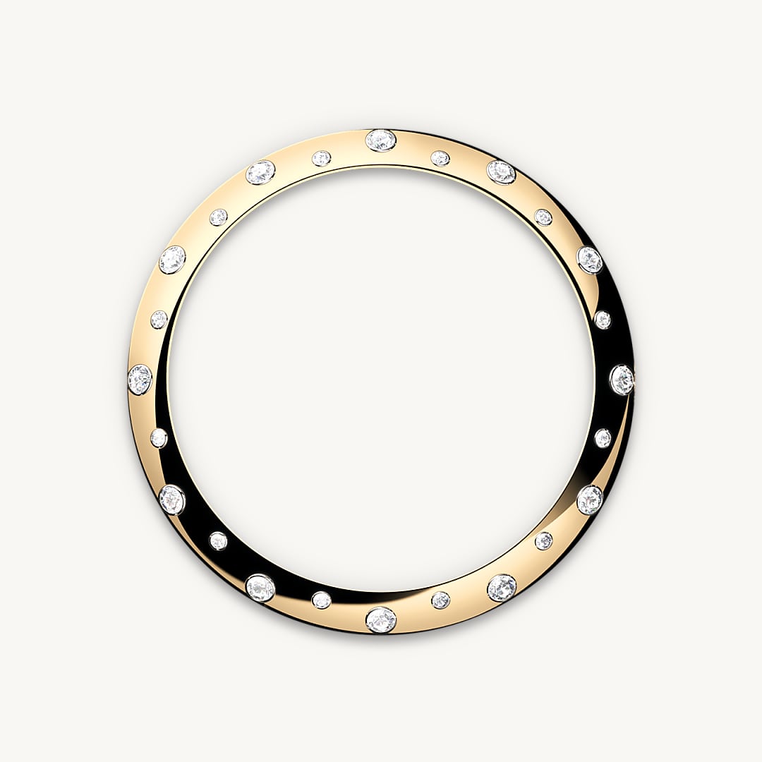 Bisel engastado de diamantes
