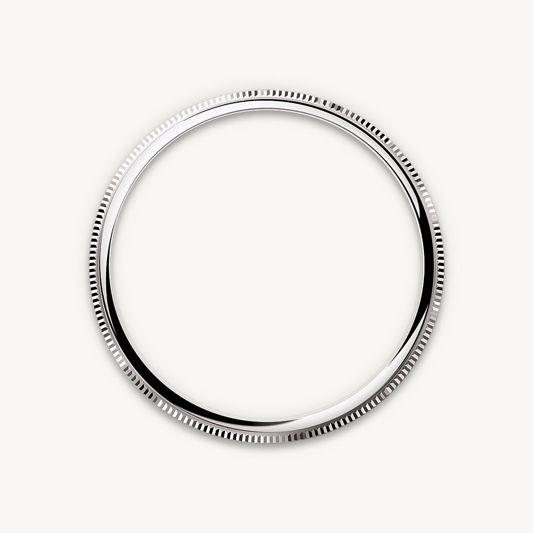 Bisel abombado y estriado