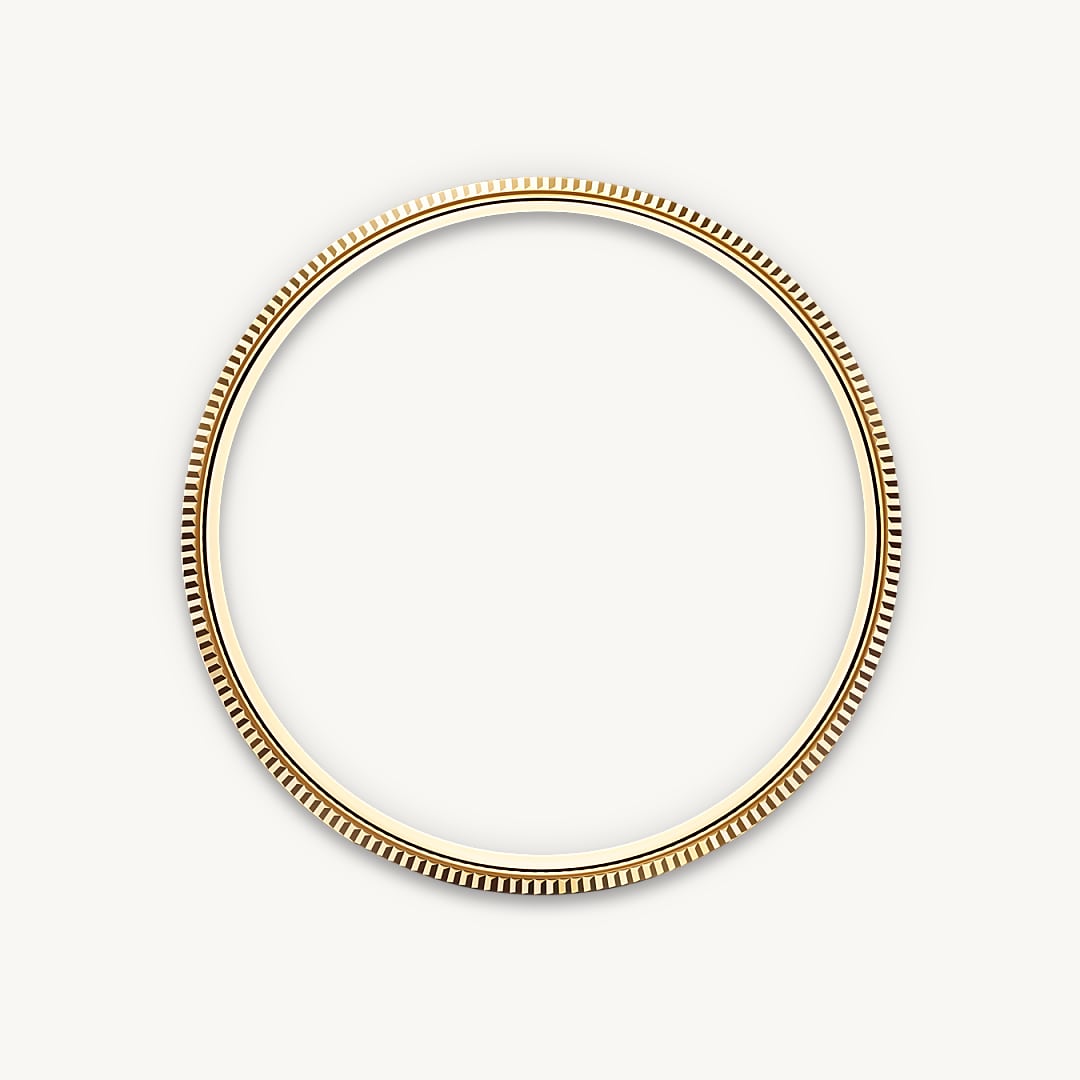 Bisel abombado y estriado